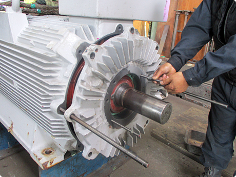 モーター分解整備工事
