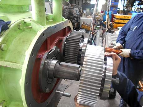 ルーツブロワー分解整備工事